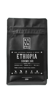 Ethiopia Sidamo 2GR KAVAPRO кофе молотый моносорт 0,25 кг