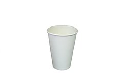 250 мл. стакан однослойный белый (50 шт / рук) 40 рук / ящ, 2000 шт / ящ, Кр-76
