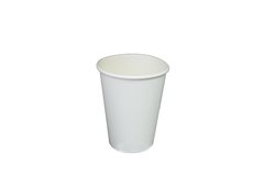 340 мл. стакан одношаровий білий (50 шт/рук) 20 рук/ящ,1000 шт/ящ,Кр-80