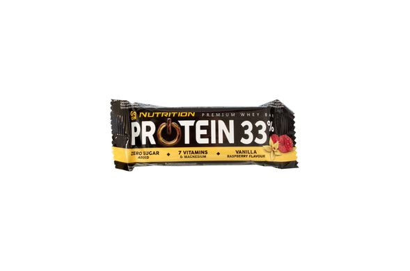 Батончик протеиновый GoOn Nutrition Protein Bar 33% Vanilla-Raspberry 50g