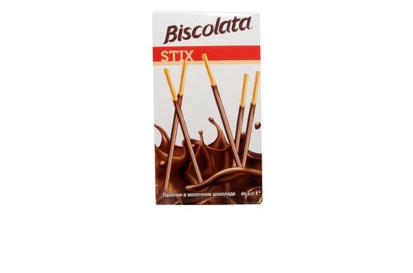 Соломка «Biscolata Stix Milky» в молочному шоколаді 40г