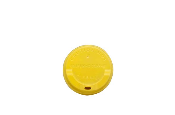 90 мм FiB Желтая крышка для бумажного стакана (50 шт)