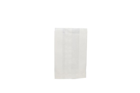 Пакет бумажный жиростойкий белый 160/100/50 (100 шт) (549)