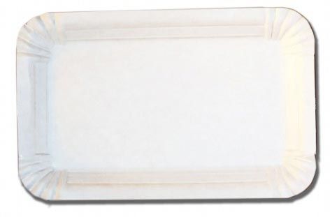 Тарелка картонная Белая ХТ15 * 22см 100шт / уп