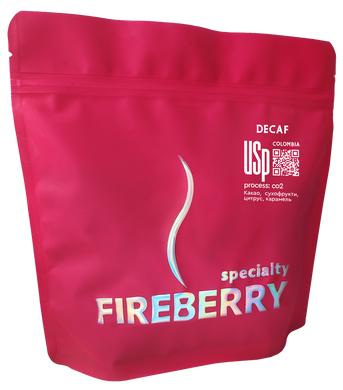 Decaf / Сolombia FIREBERRY кофе в зернах моносорт 0,25 кг