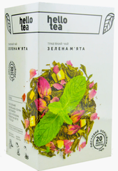 Чай Hello tea "Зеленая мята" пакетированный (20 * 2 г)