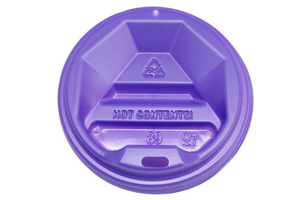 89 мм Фиолетовая крышка для бумажного стакана (50 шт)